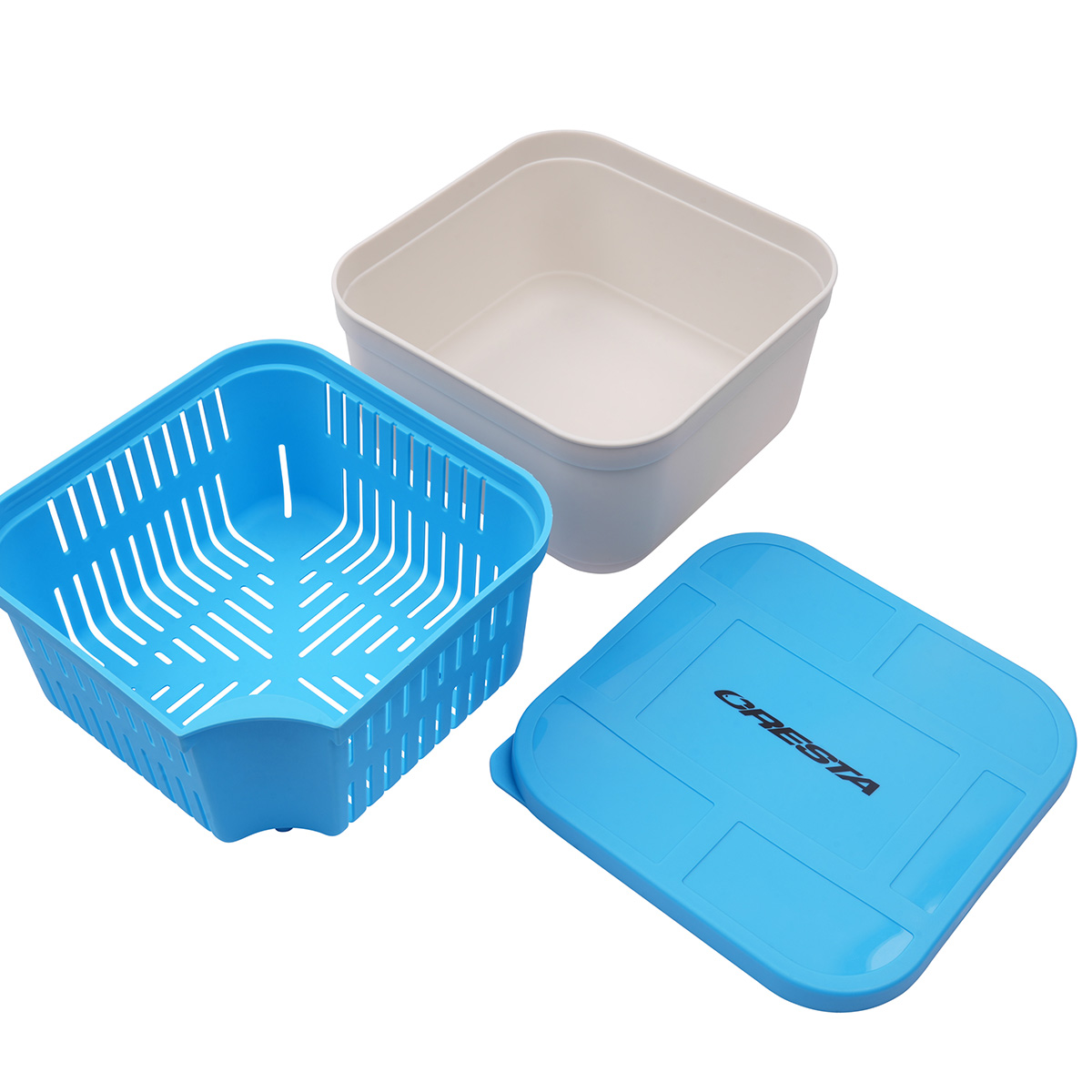 Bait Tubs 1600 ml + Closed lid + Drain